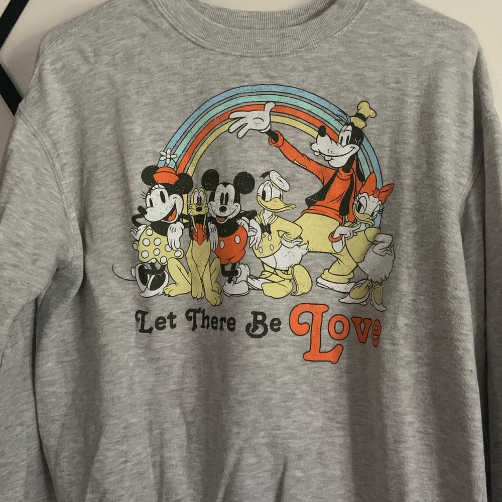Slightly cropped Disney crewneck